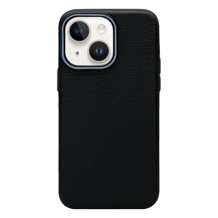 

For iPhone 13 / 14 Litchi Texture TPU Phone Case(Black Grey)