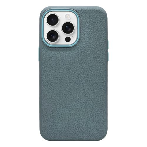 

For iPhone 13 Pro Litchi Texture TPU Phone Case(Wave Blue)