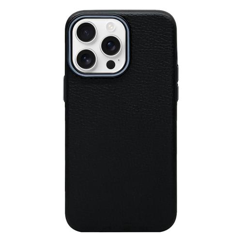 

For iPhone 12 / 12 Pro Litchi Texture TPU Phone Case(Black Grey)
