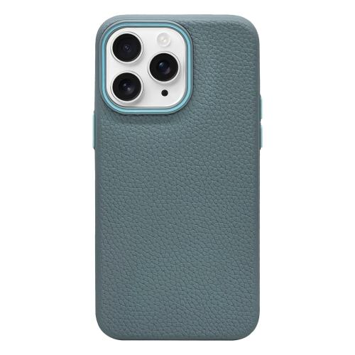

For iPhone 11 Pro Max Litchi Texture TPU Phone Case(Wave Blue)