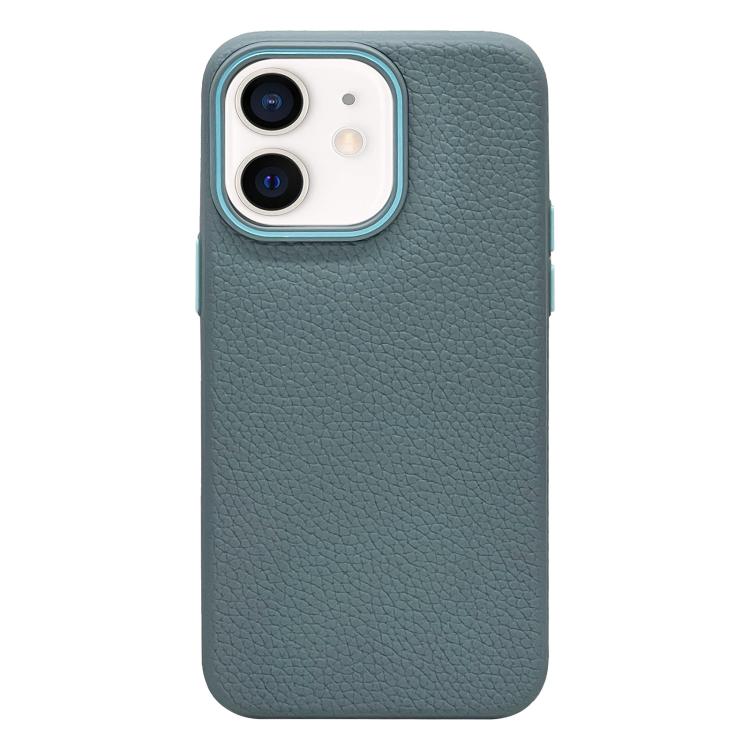 

For iPhone 11 Litchi Texture TPU Phone Case(Wave Blue)