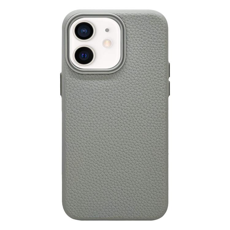 

For iPhone 11 Litchi Texture TPU Phone Case(Grey)