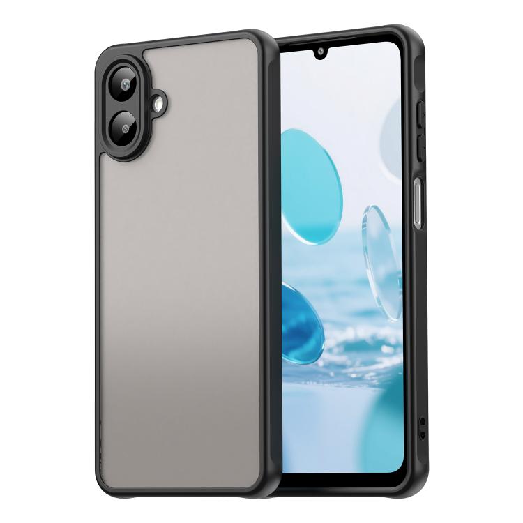 

For Samsung Galaxy A07 4G Fan Dun Series TPU Hybrid PC Frosted Phone Case(Black)
