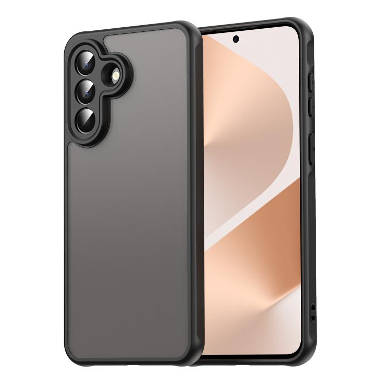 

For Samsung Galaxy A57 5G Fan Dun Series TPU Hybrid PC Frosted Phone Case(Black)