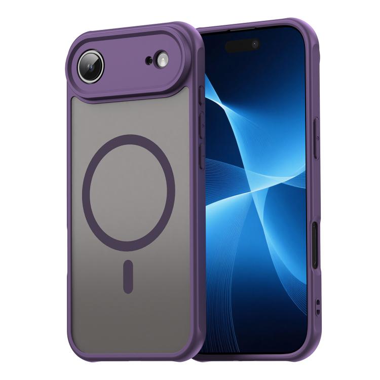 

For iPhone Air Fan Dun Series TPU Hybrid PC Frosted Magsafe Phone Case(Purple)