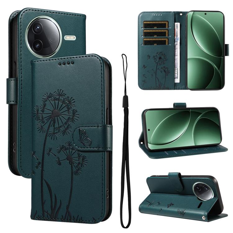 

For Redmi K80 / K80 Pro Dandelion Embossed Pattern Flip Leather Phone Case(Blue)