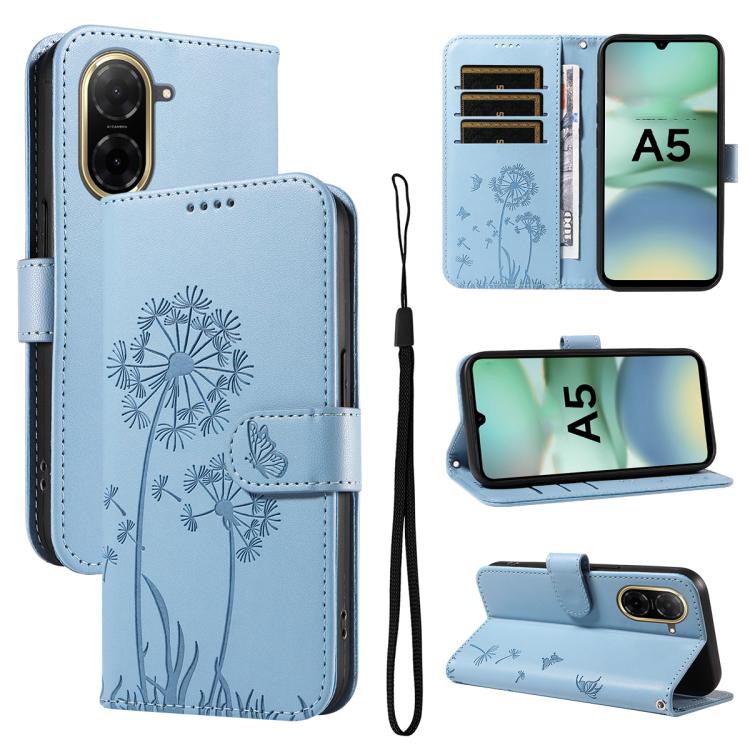 

For Redmi A5 4G 173.3mm Dandelion Embossed Pattern Flip Leather Phone Case(Sky Blue)