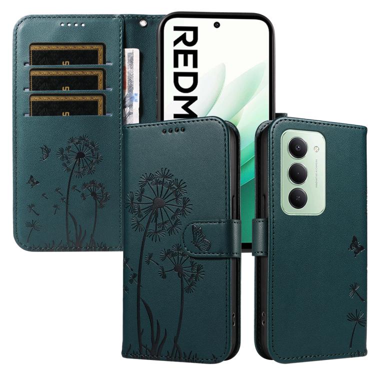 

For Redmi 15 5G / 4G EU 171mm Dandelion Embossed Pattern Flip Leather Phone Case(Blue)