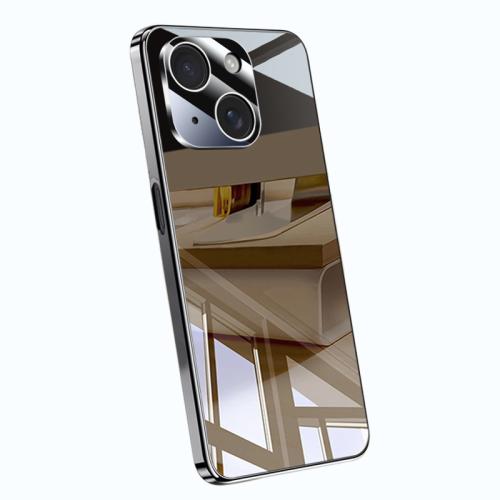 

For iPhone 14 Plus Electroplating Ice Crystal Airbag Full Coverage Shockproof Phone Case(Black)