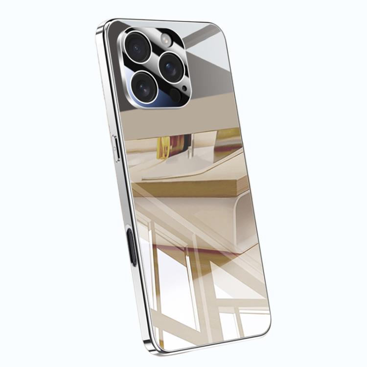 

For iPhone 16 Pro Electroplating Ice Crystal Airbag Full Coverage Shockproof Phone Case(Silver)