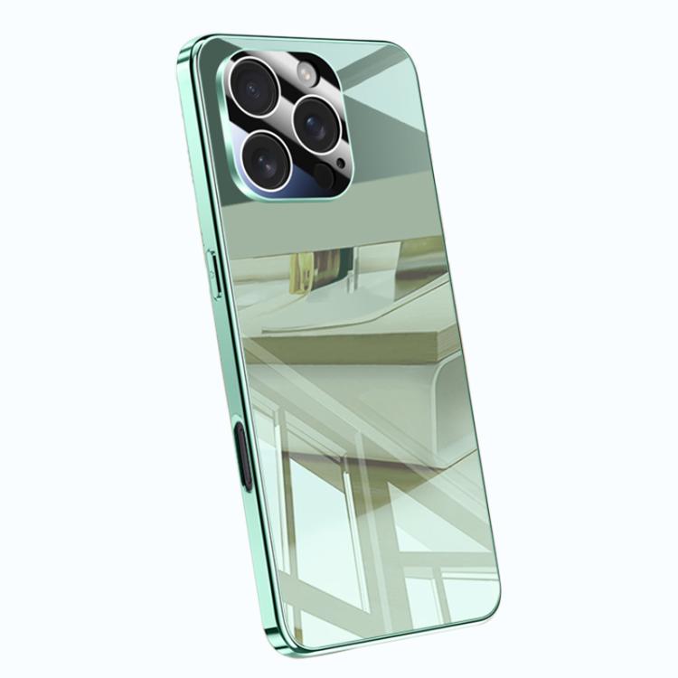 

For iPhone 16 Pro Max Electroplating Ice Crystal Airbag Full Coverage Shockproof Phone Case(Green)
