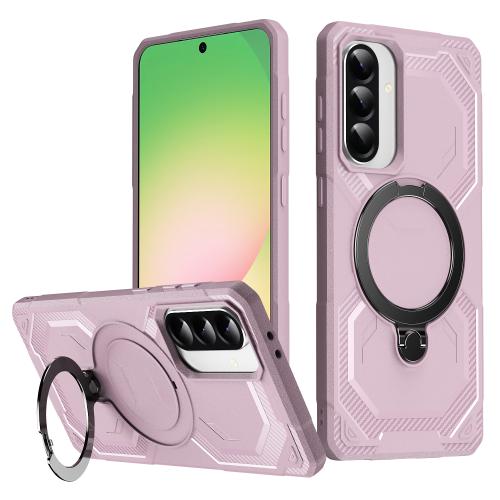 

For Samsung Galaxy A56 5G Frosted MagSafe Holder Phone Case(Pink)