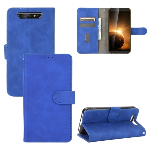 

For Blackview BV5500 / BV5500 Pro / BV5500 Plus Solid Color Skin Feel Magnetic Buckle Horizontal Flip Calf Texture PU Leather Case with Holder & Card Slots & Wallet(Blue)