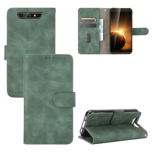 

For Blackview BV5500 / BV5500 Pro / BV5500 Plus Solid Color Skin Feel Magnetic Buckle Horizontal Flip Calf Texture PU Leather Case with Holder & Card Slots & Wallet(Green)