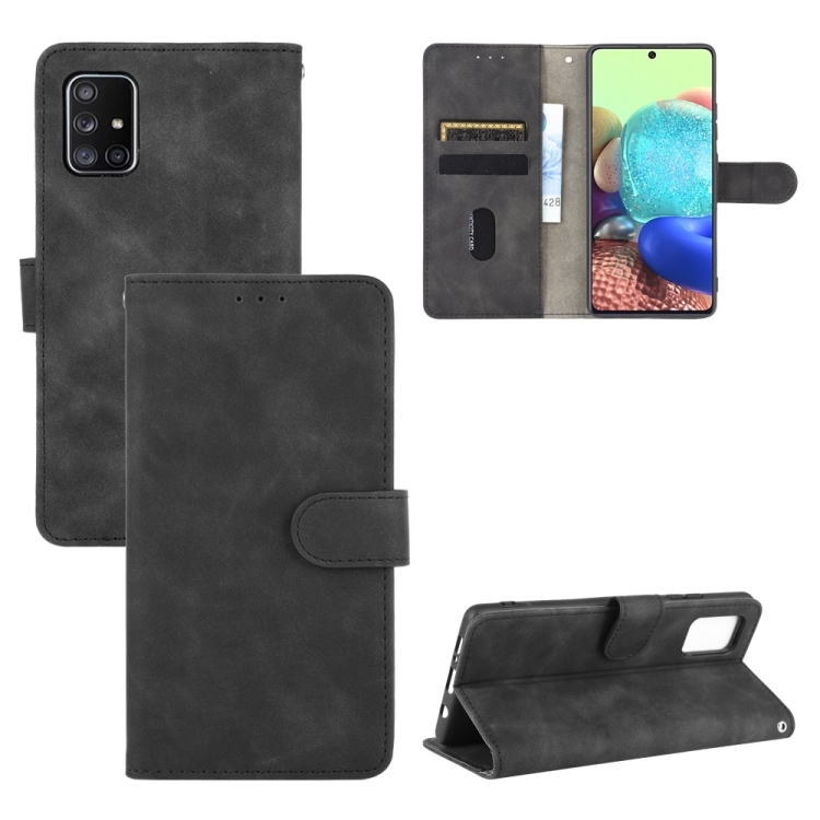 For Samsung Galaxy A71 5G Solid Color Skin Feel Magnetic Buckle