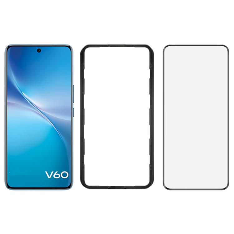 

For vivo V60 5G Global imak 3D Curved Tempered Glass Film, Full Glue Positioning Version