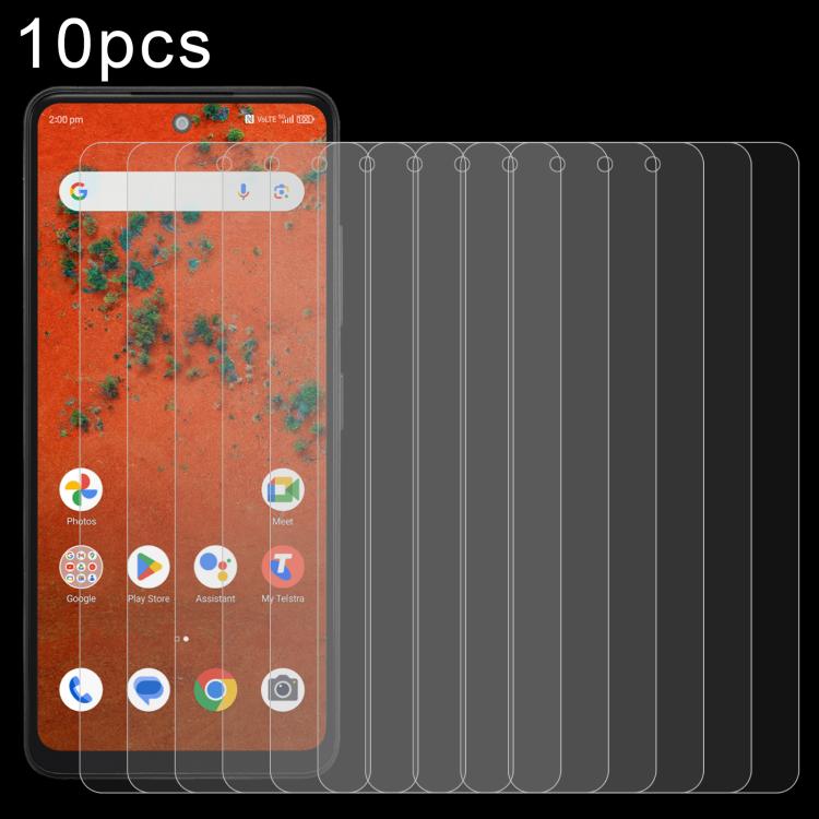 

For ZTE A75 Pro / Telstra T-Elite 5G 10pcs 0.26mm 9H 2.5D Tempered Glass Film