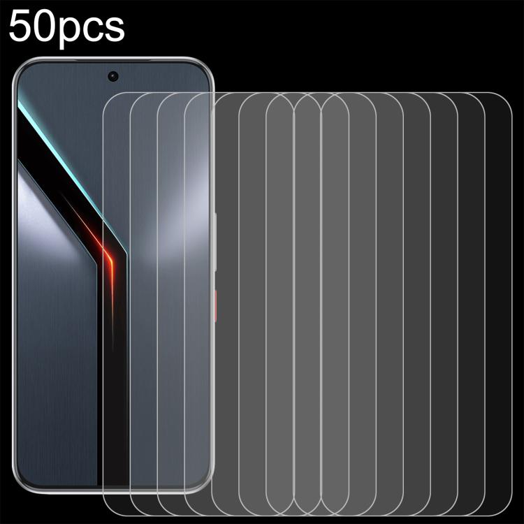 

For ZTE nubia Neo 5 GT 5G 50pcs 0.26mm 9H 2.5D Tempered Glass Film