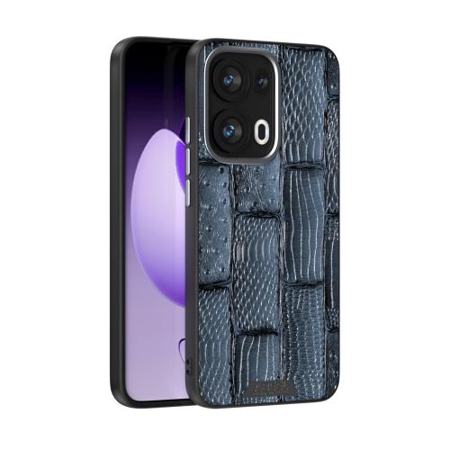 

For OPPO Reno13 Pro Global ABEEL Beast Pattern 6D Micro-Embossed MagSafe Genuine Leather Phone Case(Blue)