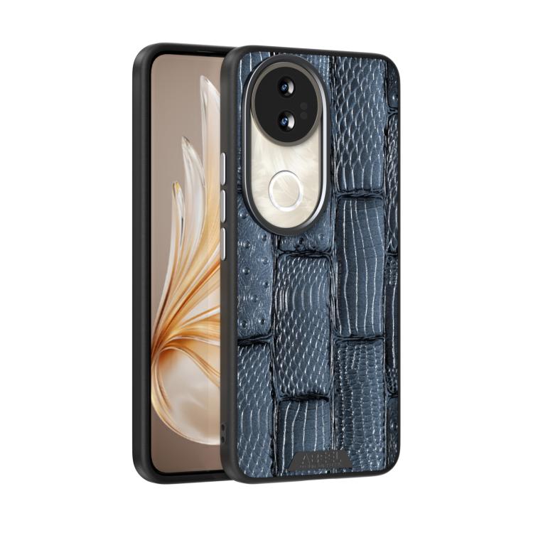 

For vivo S20 ABEEL Beast Pattern 6D Micro-Embossed MagSafe Genuine Leather Phone Case(Blue)