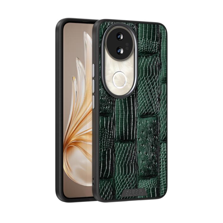 

For vivo S20 ABEEL Beast Pattern 6D Micro-Embossed MagSafe Genuine Leather Phone Case(Green)