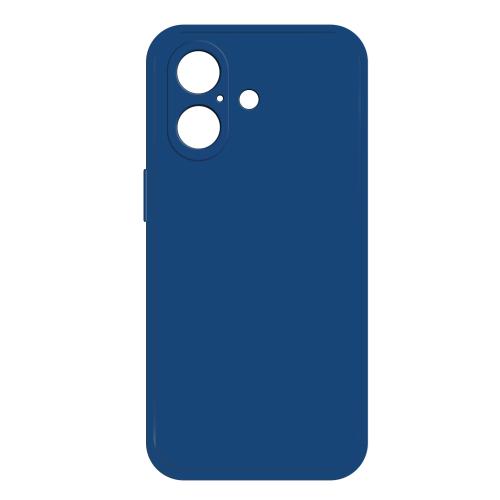 

For iPhone 16 Imitation Liquid Silicone Phone Case(Blue)