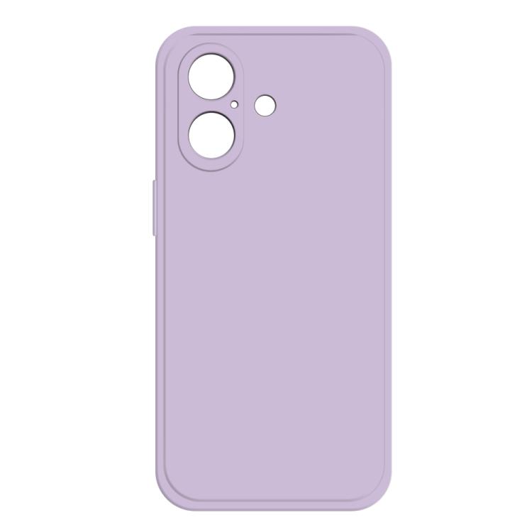 

For iPhone 16 Imitation Liquid Silicone Phone Case(Purple)