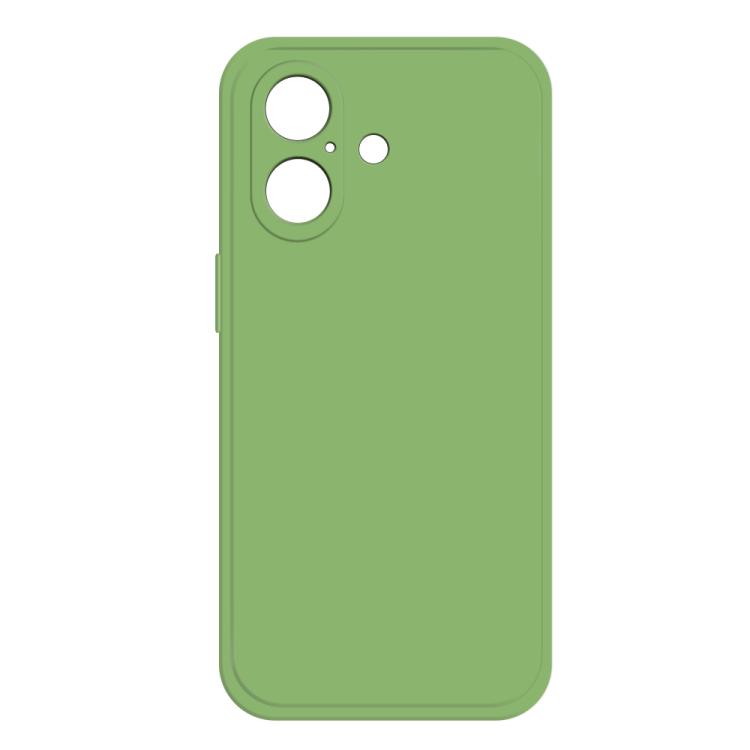 

For iPhone 16 Imitation Liquid Silicone Phone Case(Matcha Green)