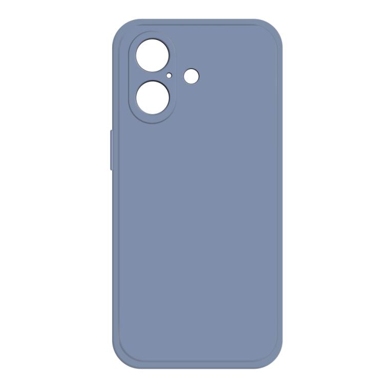 

For iPhone 16 Imitation Liquid Silicone Phone Case(Grey)