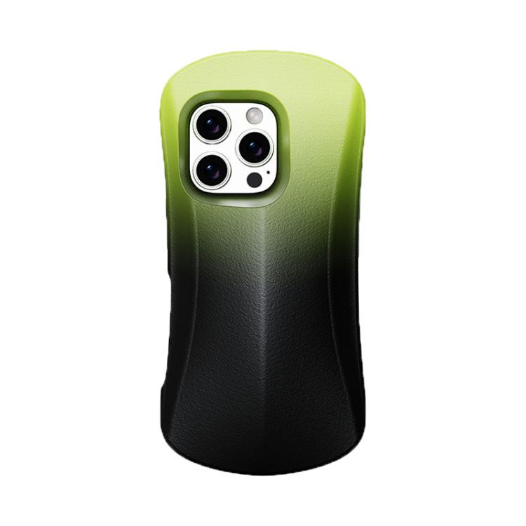 

For iPhone 16 Pro Max YOYOISLES Ocean Series EVA Curved Phone Case(Black Green)