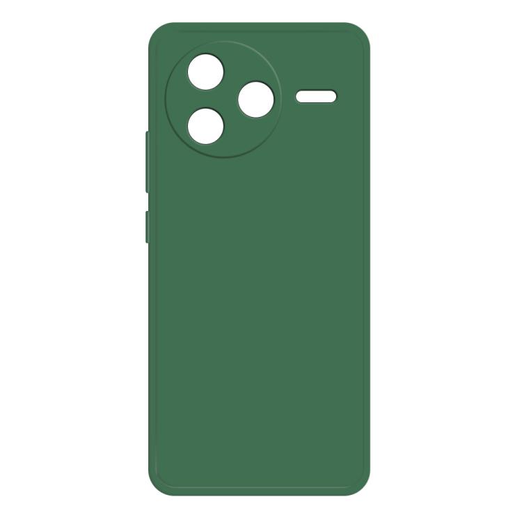 

For Redmi K80 Imitation Liquid Silicone Phone Case(Dark Green)