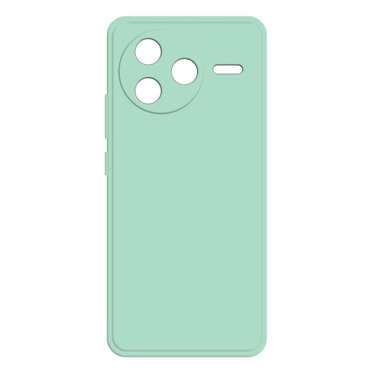 

For Redmi K80 Imitation Liquid Silicone Phone Case(Light Cyan)