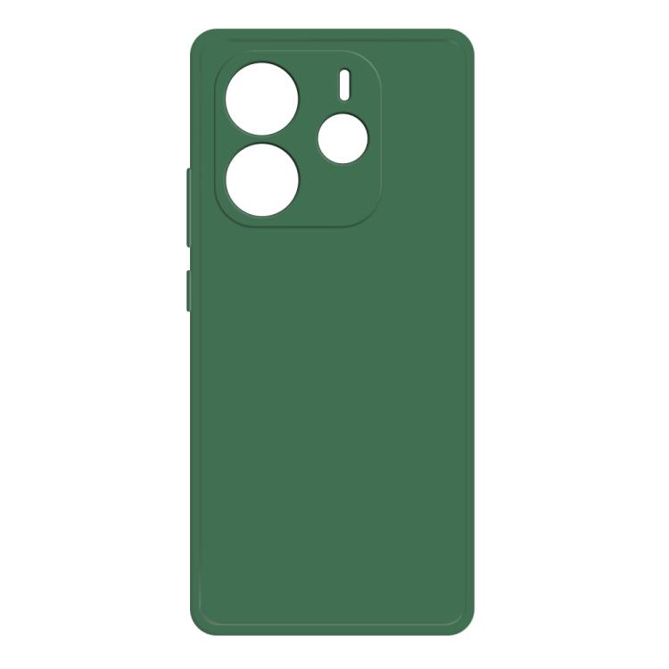 

For Redmi Note 14 5G Imitation Liquid Silicone Phone Case(Dark Green)