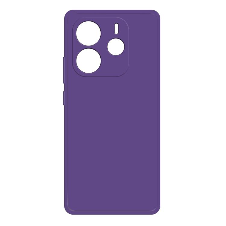 

For Redmi Note 14 5G Imitation Liquid Silicone Phone Case(Dark Purple)