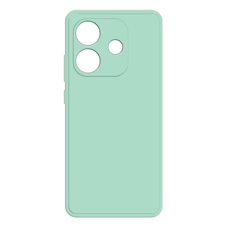 

For Redmi Note 14 4G 163.25mm Imitation Liquid Silicone Phone Case(Light Cyan)