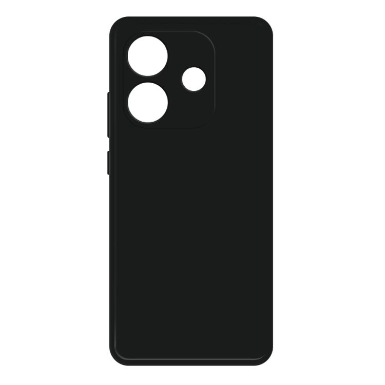 

For Redmi Note 14 4G 163.25mm Imitation Liquid Silicone Phone Case(Black)