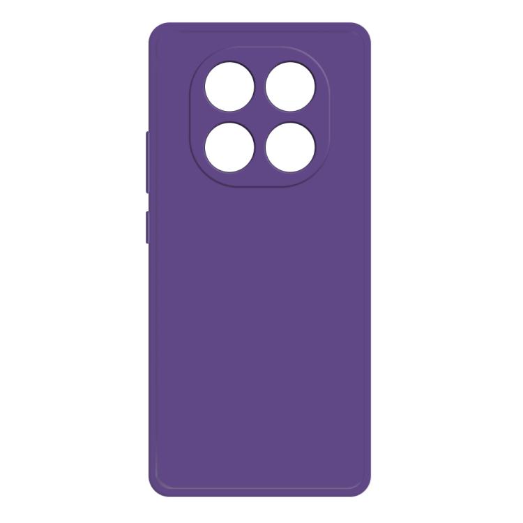 

For Redmi Note 14 Pro 5G Imitation Liquid Silicone Phone Case(Dark Purple)