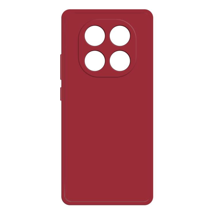 

For Redmi Note 14 Pro 5G Imitation Liquid Silicone Phone Case(Dark Red)