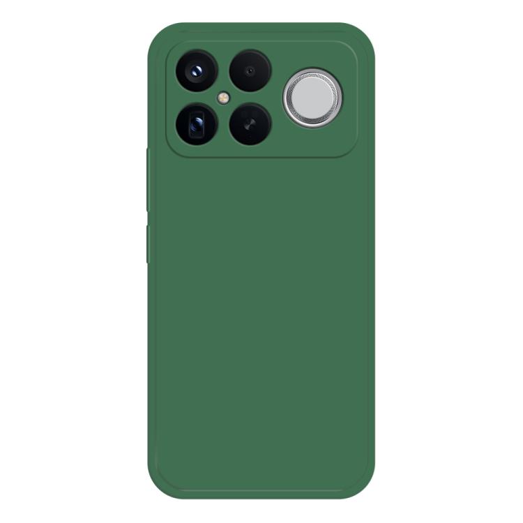 

For Redmi K90 Pro Max/Poco F8 Ultra Imitation Liquid Silicone Phone Case(Dark Green)