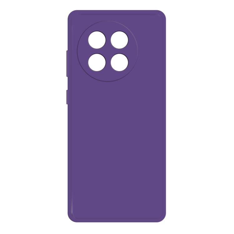 

For OnePlus 13R Imitation Liquid Silicone Phone Case(Dark Purple)