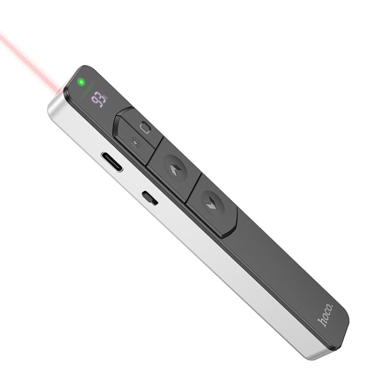 

hoco GM202 Wireless Smart PPT Page Turning Pen Clicker(Silver)