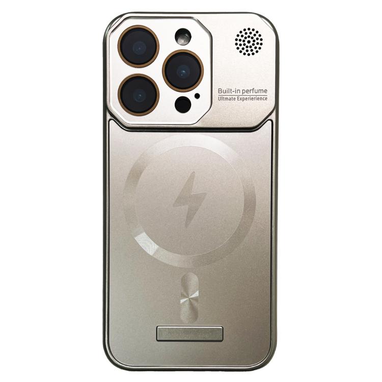 

For iPhone 13 Pro Max Frameless Aromatherapy MagSafe Magnetic PC Phone Case(Titanium Grey)