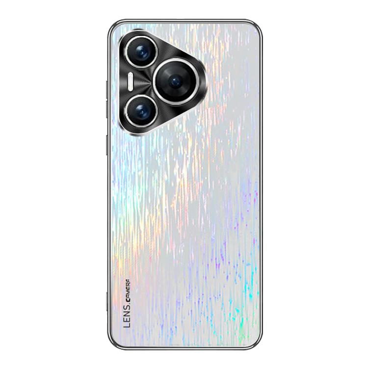 

For Huawei Pura 70 Pro+ Dazzling Acrylic Shockproof Phone Case(White)