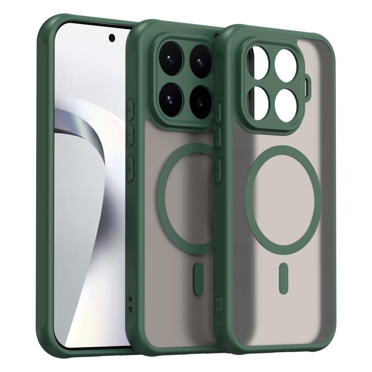For Xiaomi 17T 5G Fan Dun Series TPU Hybrid PC Frosted Magsafe Phone Case(Green)