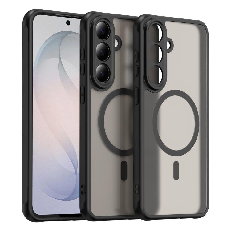 For Galaxy S26 FE 5G Fan Dun Series TPU Hybrid PC Frosted Magsafe Phone Case(Black) — купить у Sunsky-online WW