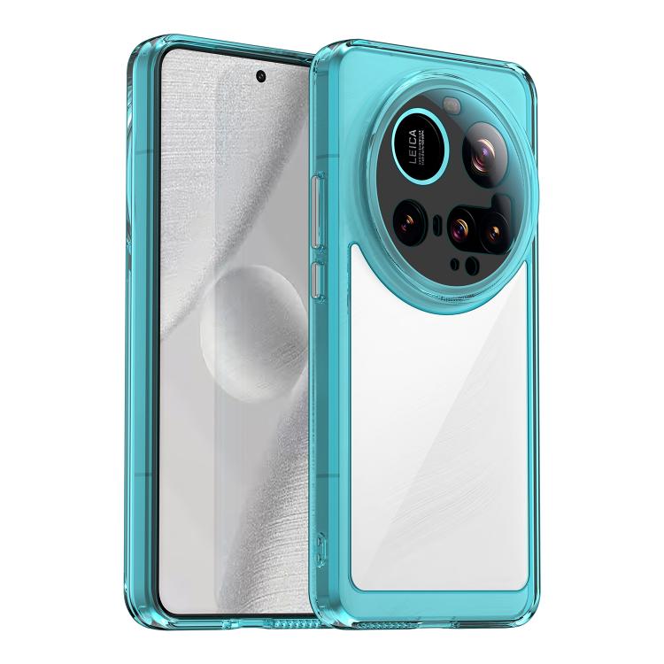 

For Xiaomi 15 Ultra Colorful Series Acrylic Hybrid TPU Phone Case(Transparent Blue)