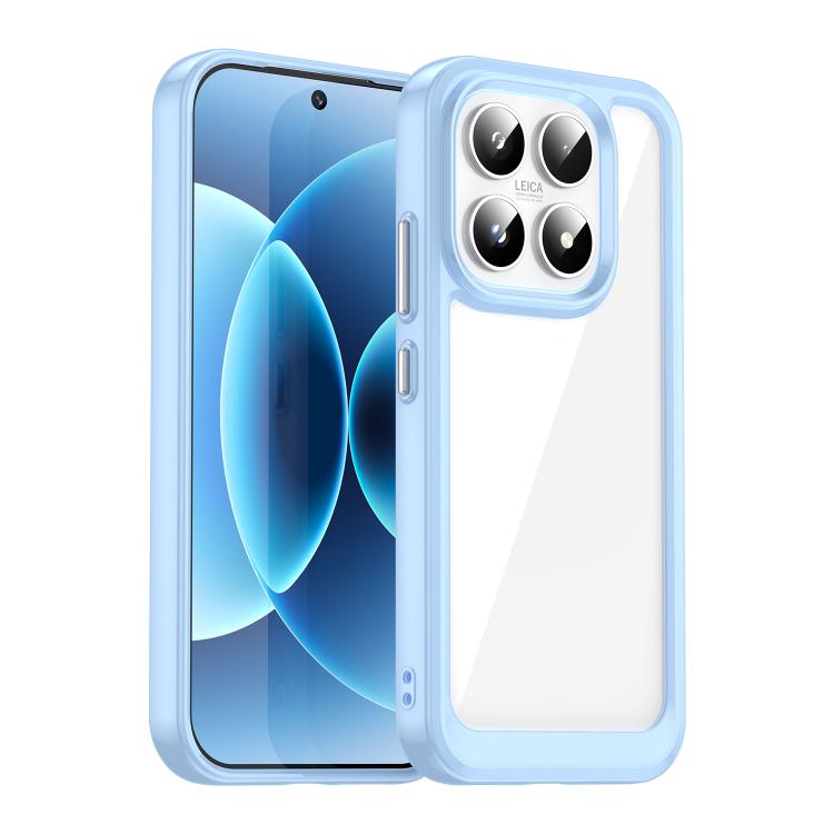 

For Xiaomi 17 Colorful Series Acrylic Hybrid TPU Phone Case(Blue)