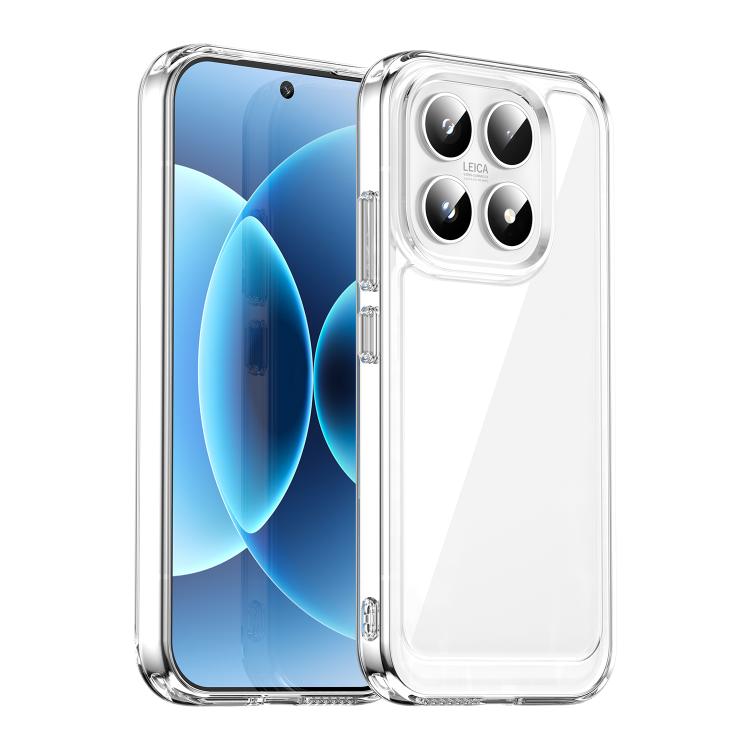 

For Xiaomi 17 Colorful Series Acrylic Hybrid TPU Phone Case(Transparent)