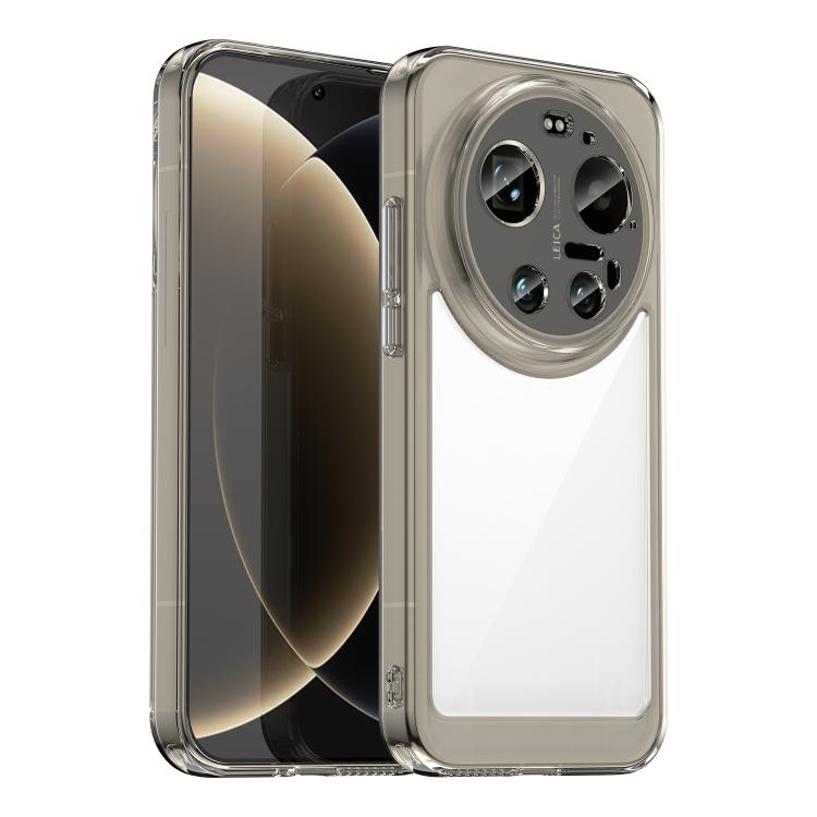 

For Xiaomi 17 Ultra Colorful Series Acrylic Hybrid TPU Phone Case(Transparent Grey)