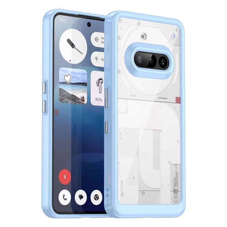 

For Nothing Phone 3a Colorful Series Acrylic Hybrid TPU Phone Case(Blue)